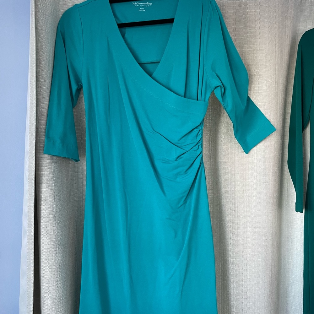 Teal/Turquoise NWOT Soft Surroundings Dress